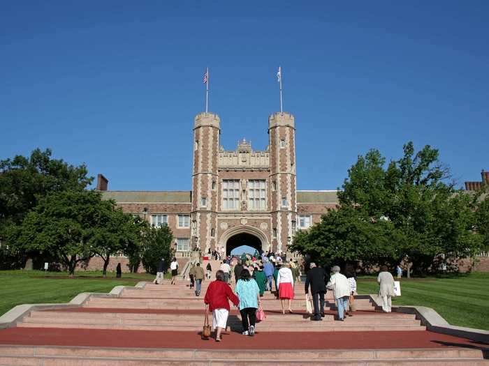 28 (tie). Washington University in St. Louis