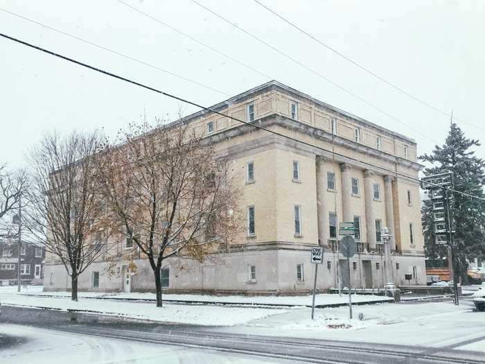 While driving around Indiana, they stumbled across a Masonic temple that was for sale.