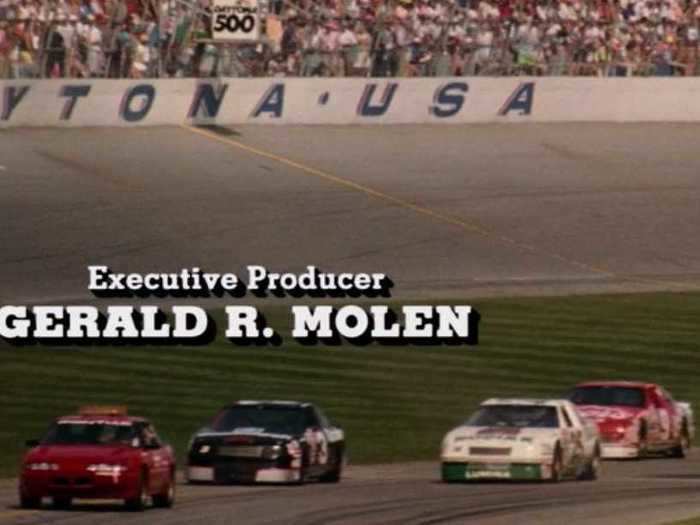 Some of the safety features not seen in this movie were ushered in after Dale Earnhardt died in similar fashion at Daytona in 2001. Earnhardt