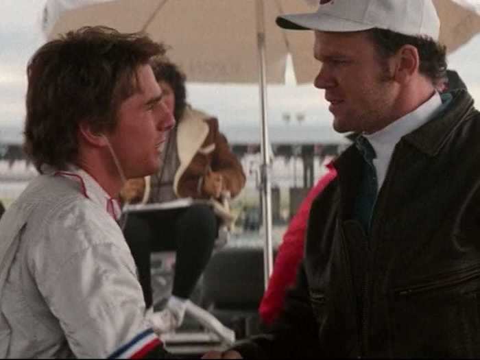 Sixteen years before John C. Reilly would star in another NASCAR movie, "Talladega Nights," he was a member of Cole Trickle