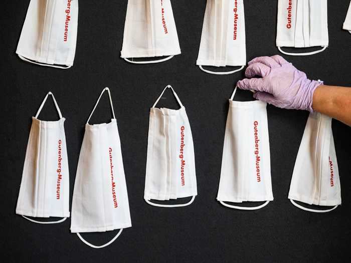 The Gutenberg Museum in Mainz, one of the oldest museums in the world dedicated to printing, made complimentary face masks for visitor use.