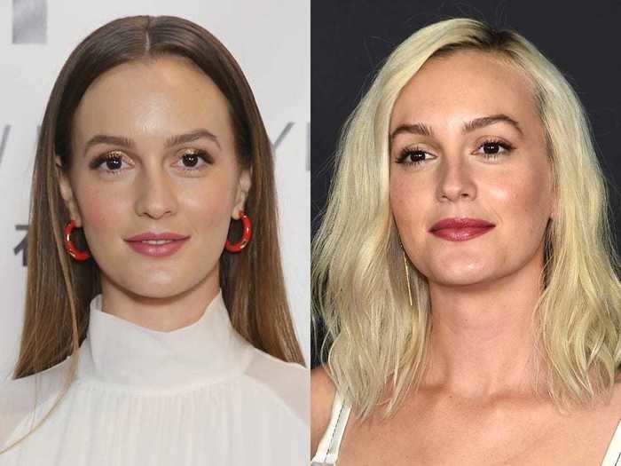 Leighton Meester once surprised everyone by dyeing her normally dark hair a platinum blonde.