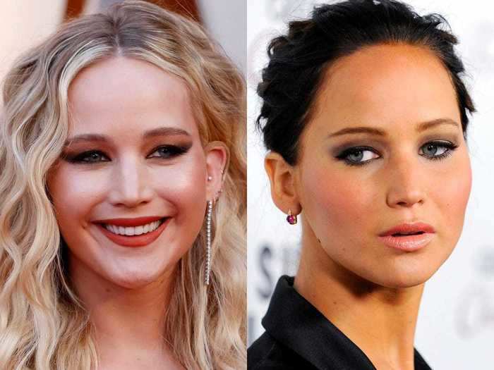 Jennifer Lawrence is known for her blonde hair, but she