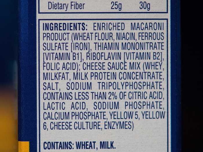 In 2015, Kraft announced it would remove artificial yellow dye from its boxed dinner.