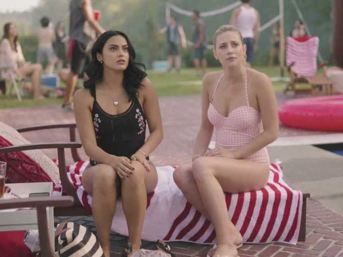 Veronica and Betty wore swimwear that suited them perfectly.