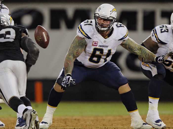 Nick Hardwick was a 300-pound center for the San Diego Chargers who retired after the 2014 season. He said he had to eat "lots of ice cream, burritos, pizza" and "whatever else [he] could get [his] hands on" in order to maintain his size.