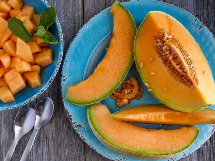 Cantaloupe helps strengthen your eyesight and is an enjoyable sweet treat.