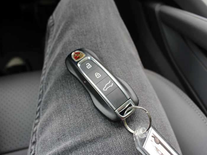 Not for nothing, but the key fob is Porsche-shaped.