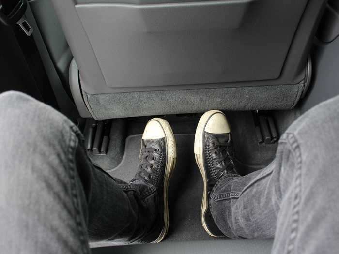 Plenty of legroom ...