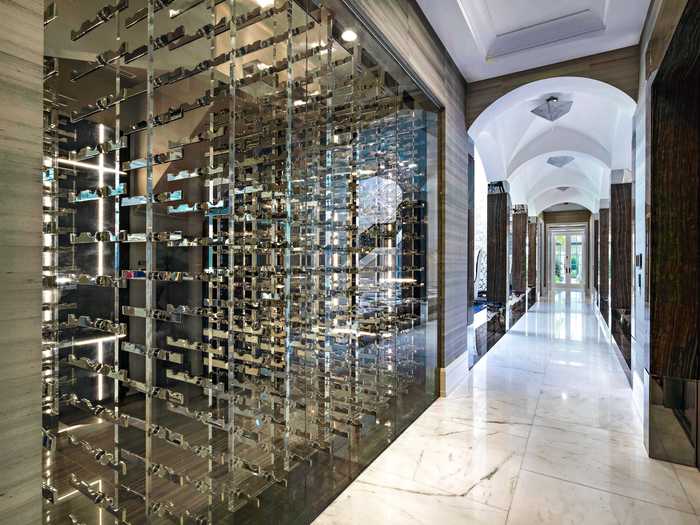 ... a temperature-controlled wine cellar ...