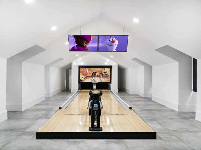 ... and a two-lane bowling alley.