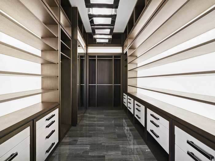 This is one of many walk-in closets in the home.