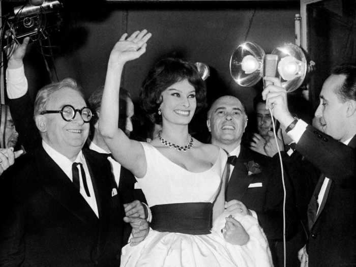 Actress Sophia Loren stole the show in 1959.