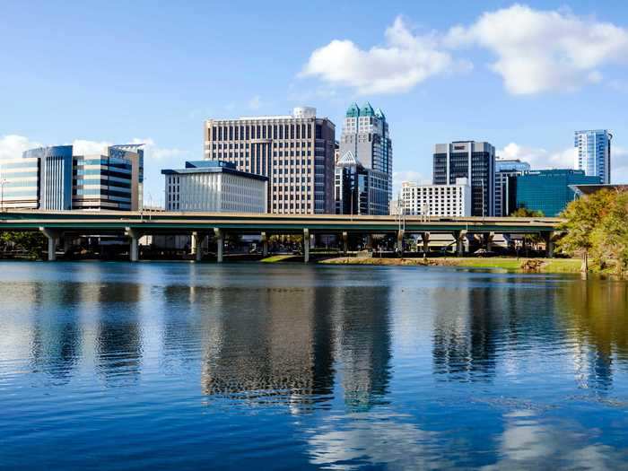 Orlando, Florida, rounds out the top 10 cities.