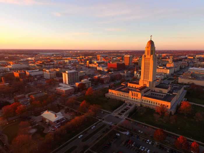 Lincoln, Nebraska, rounds out the top five.