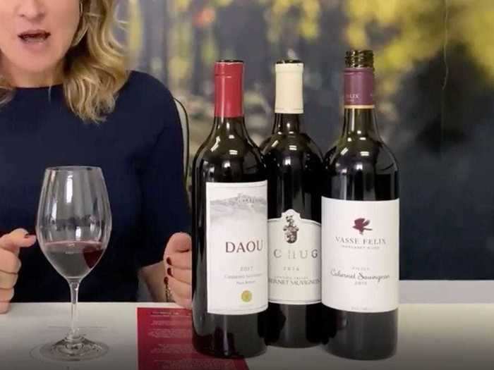 An at-home wine tasting