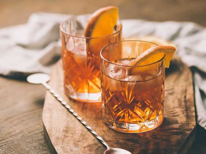 An old-fashioned calls for bourbon.