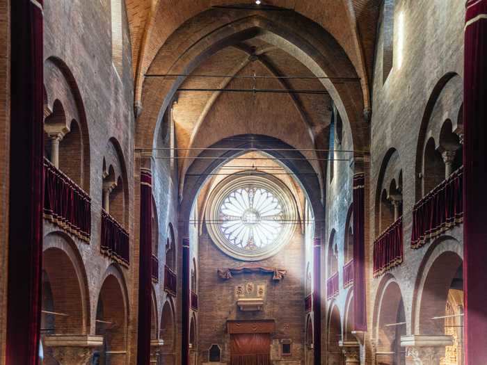 The first brick of Modena Cathedral in Italy was laid in 1099. It was officially consecrated in 1184.