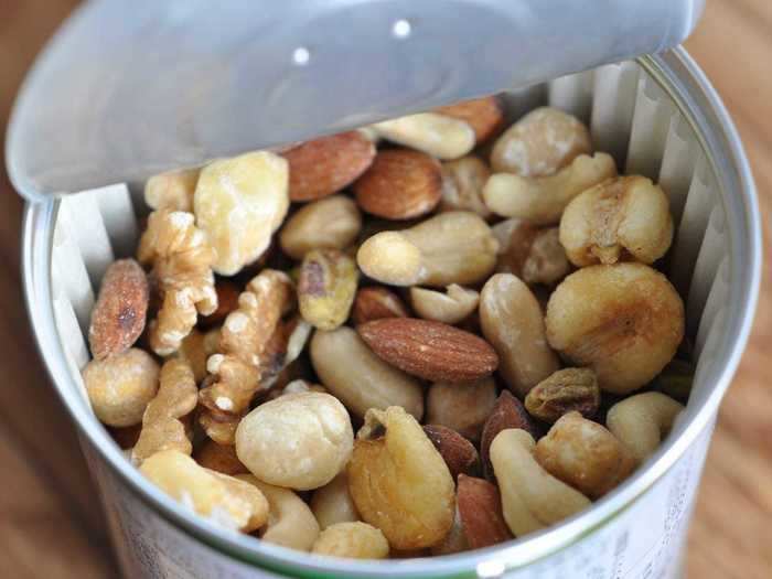 Just like coffee beans, nuts also are best stored in a sealed container at room temperature.