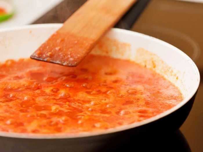 Reheating sauce is likely to make a mess in the microwave