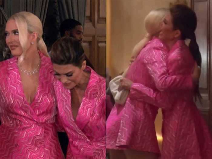 Lisa Rinna and Erika Girardi showed up to a party in identical dresses on "The Real Housewives of Beverly Hills."