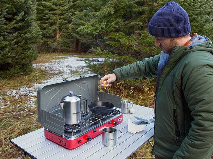 A portable stove large enough for any meal