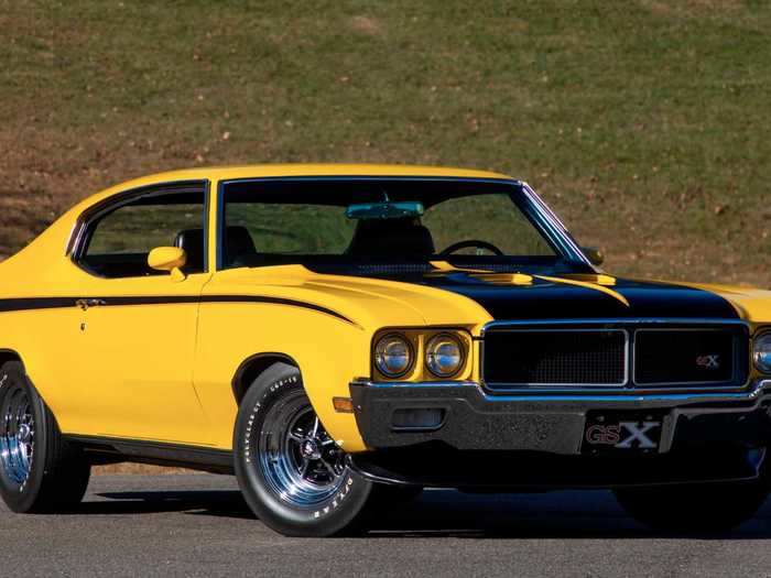 ... a pair of 1970 Buick GSX models ...