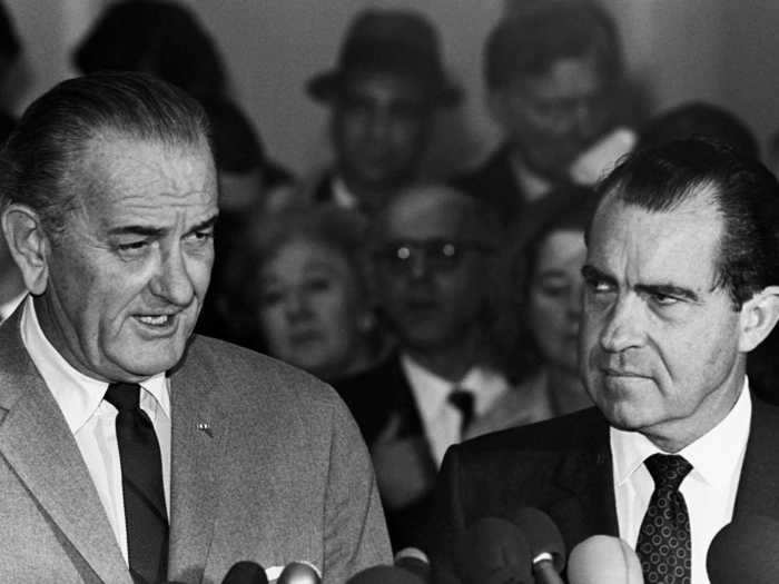 Richard Nixon also made an enemy out of Johnson when he subverted Vietnam peace talks.