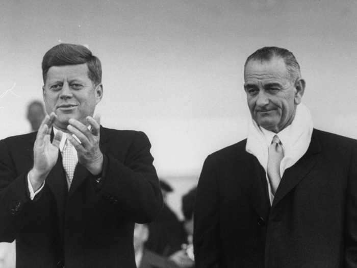 John F. Kennedy had an awkward relationship with his vice president and successor Lyndon B. Johnson.