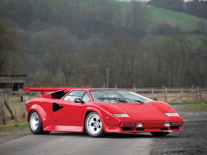 This is the other Countach in the collection — a 1984 Lamborghini Countach LP500 S.