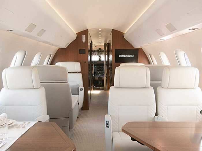 The first two passenger compartments are seamlessly connected with no barriers dividing them, offering an open concept-style configuration in the front of the plane.