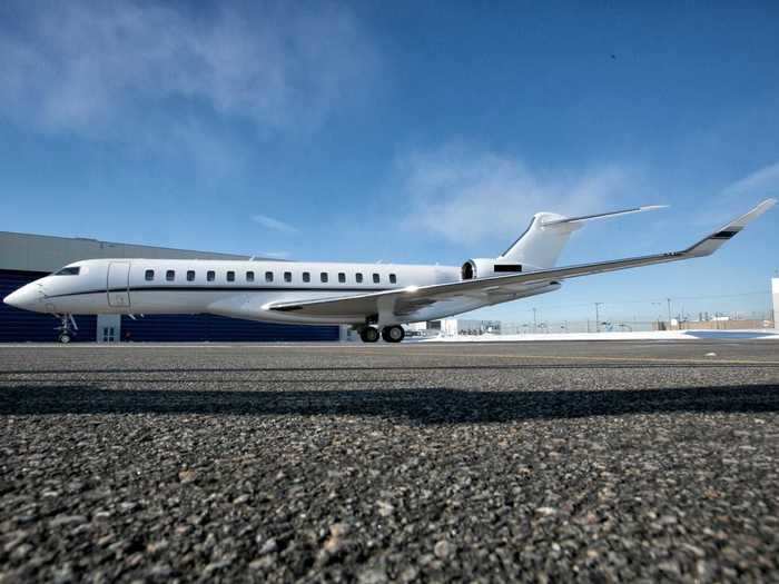 This Bombardier Global 7500 was delivered in February 2020 and only has 35 hours just from its flight testing and delivery flights. Built in Toronto, it was later flown to Montreal to have its interior completed and onward to the US for storage.