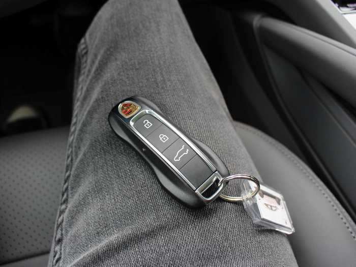 Not for nothing, but the key fob is Porsche-shaped.