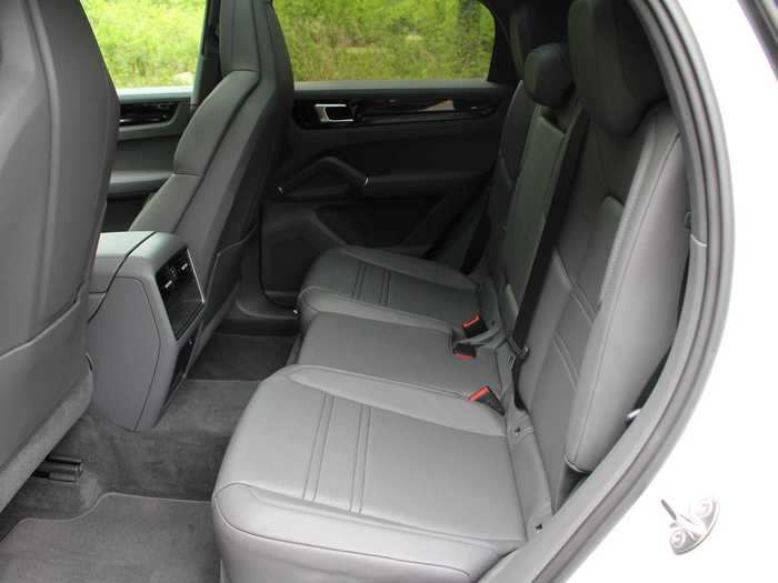 Rear legroom for the Cayenne ...