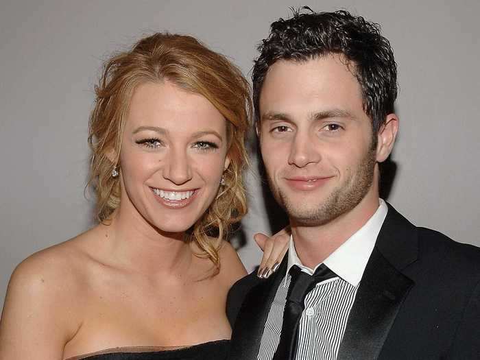 Penn Badgley and Blake Lively dated for three years before they broke up in 2010. Their characters on "Gossip Girl" got married in the show