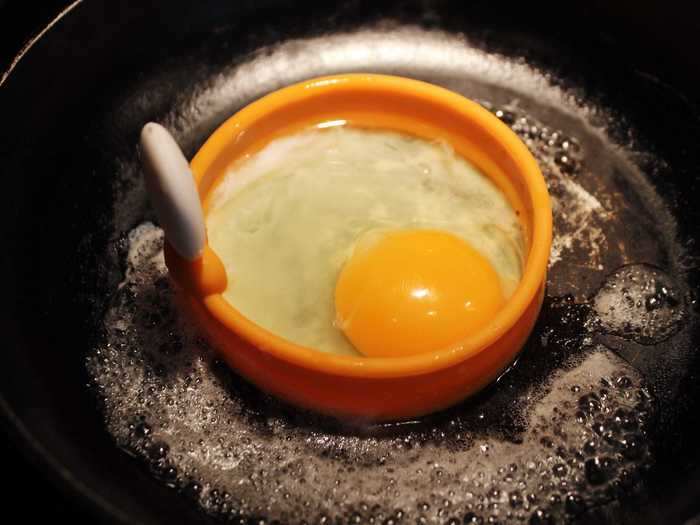 After popping my English muffin in the toaster, I set about making my egg first.