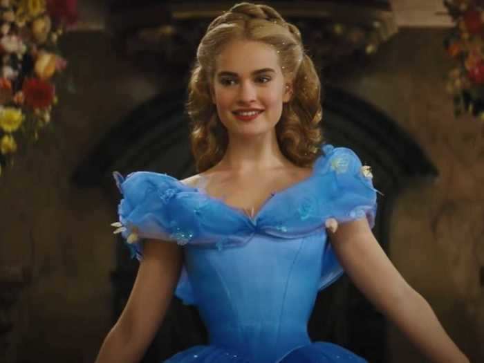 The corset that Lily James wore for her princess role in Disney