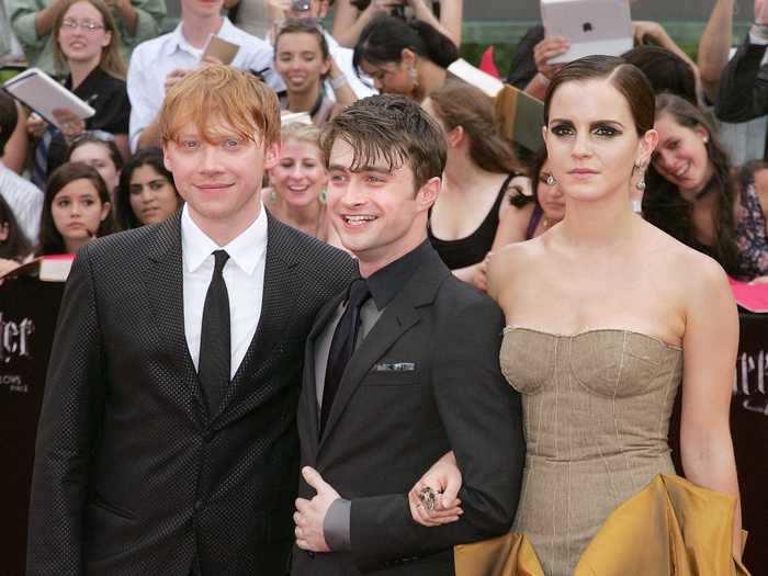 They grew up onscreen throughout filming eight "Harry Potter" movies.