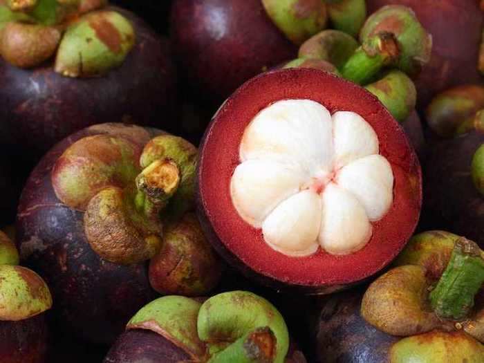 Tangy mangosteens are also native to Southeast Asia.