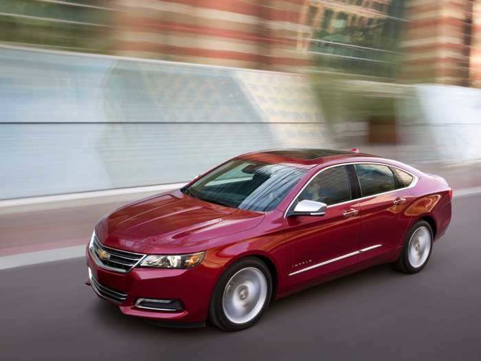 10. Chevrolet Impala — 31.8% (2018 model shown below)