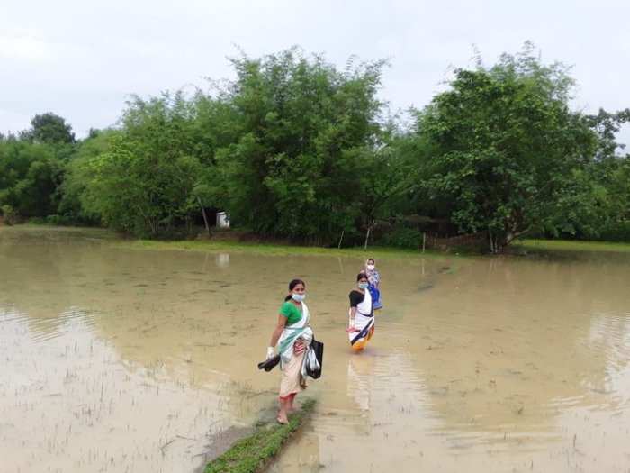 This year 321 villages are underwater and 2,678 hectares of crop areas have been damaged, according to Assam State Disaster Management Authority.