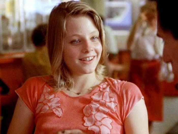 At 12 years old, Jodie Foster starred in "Taxi Driver" with Robert De Niro.