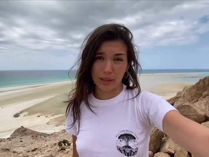 YouTuber Eva zu Beck has been stuck on an essentially deserted island off the coast of Yemen for two months.