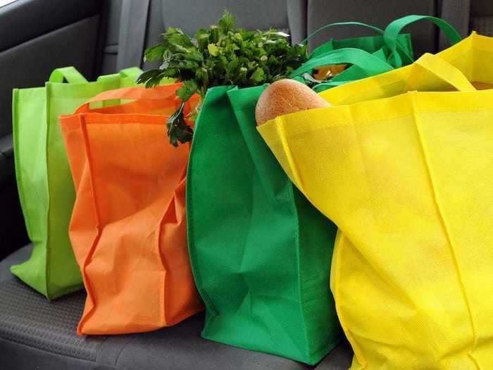 Many states have banned reusable grocery bags at grocery stores in an effort to keep essential workers safe.