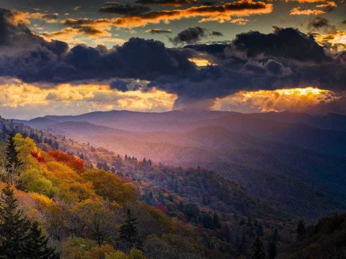 Great Smoky Mountains National Park in Tennessee is the most popular national park in the US.