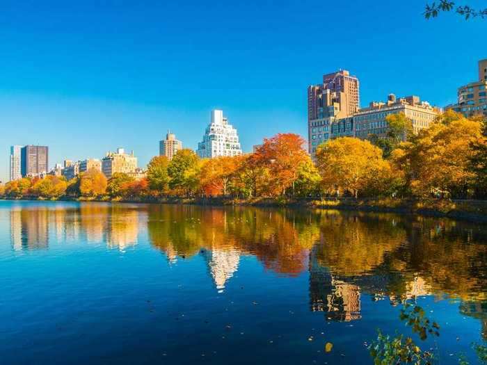 Central Park in New York covers 843 acres of land in one of the world