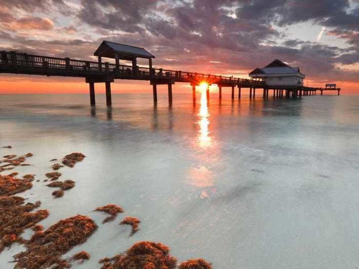 Clearwater Beach in Florida was voted the best beach in the US by TripAdvisor.