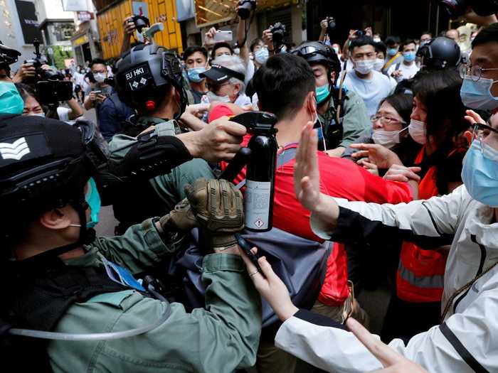 On social media, protest organizers told people to "be water" by moving throughout the city as much as possible in order to make a statement, according to The Guardian.