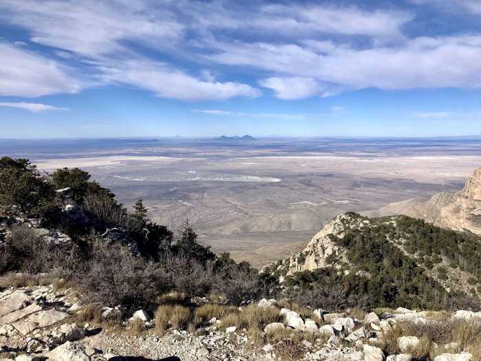 TEXAS: Guadalupe Peak Texas Highpoint Trail near Salt Flat