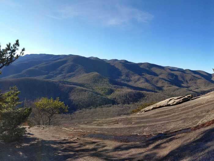 NORTH CAROLINA: Looking Glass Rock Trail in Pisgah National Forest